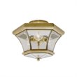 Livex Lighting Monterey Ceiling Mount in Antique Brass
