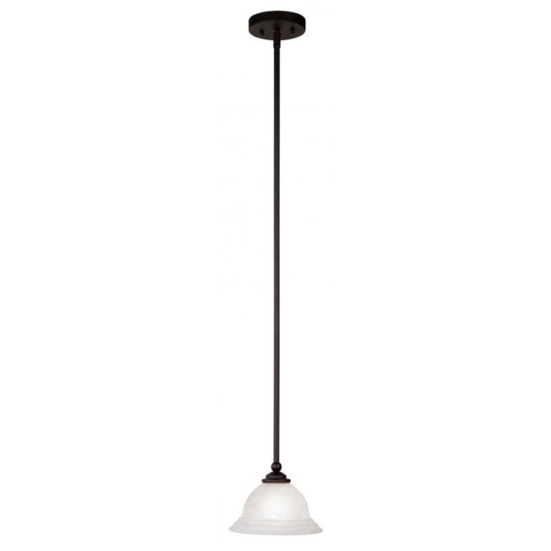 Livex Lighting North Port Mini Pendant in Black