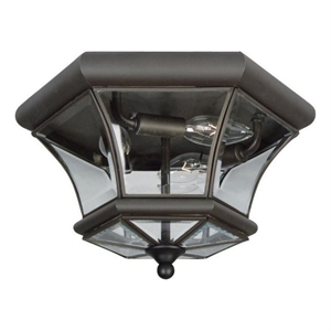 Livex Lighting Monterey Ceiling Mount in Bronze/Brass
