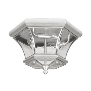 Livex Lighting Monterey Ceiling Mount in Brushed Nickel