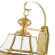 Livex Lighting Monterey 3-Light Brass Outdoor Wall Lantern in Polished Brass