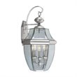Livex Lighting Monterey Outdoor Wall Lantern in Brushed Nickel
