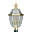 Livex Lighting Monterey Outdoor Post Head in Polished Brass