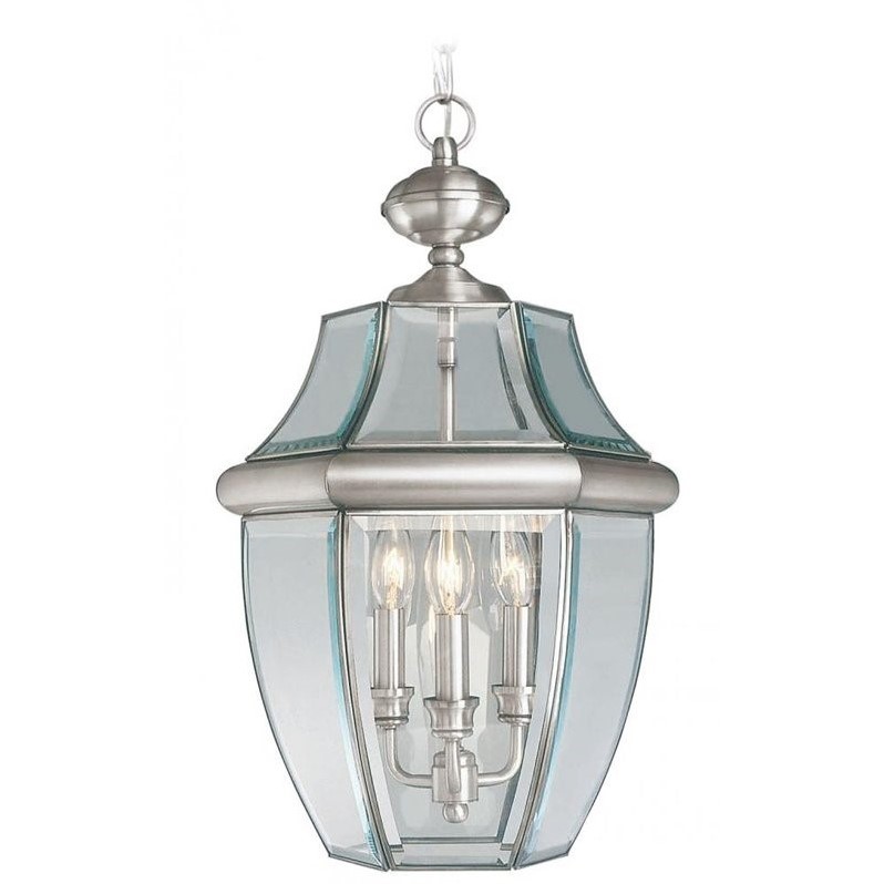 Livex Lighting Monterey Outdoor Chain Hang in Brushed Nickel