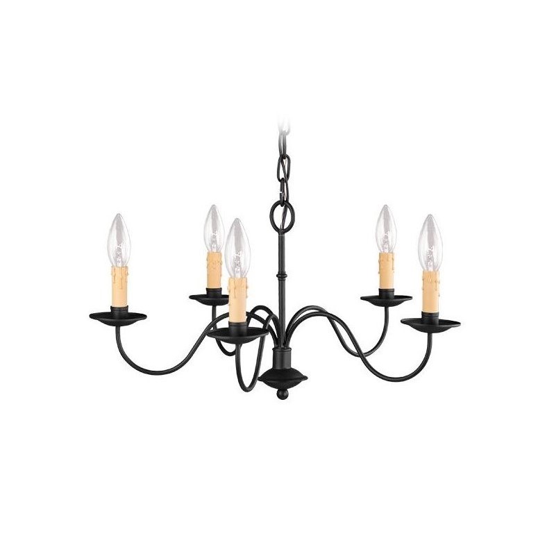 Livex Lighting Heritage Chandelier in Black