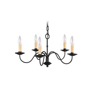 Livex Lighting Heritage Chandelier in Black