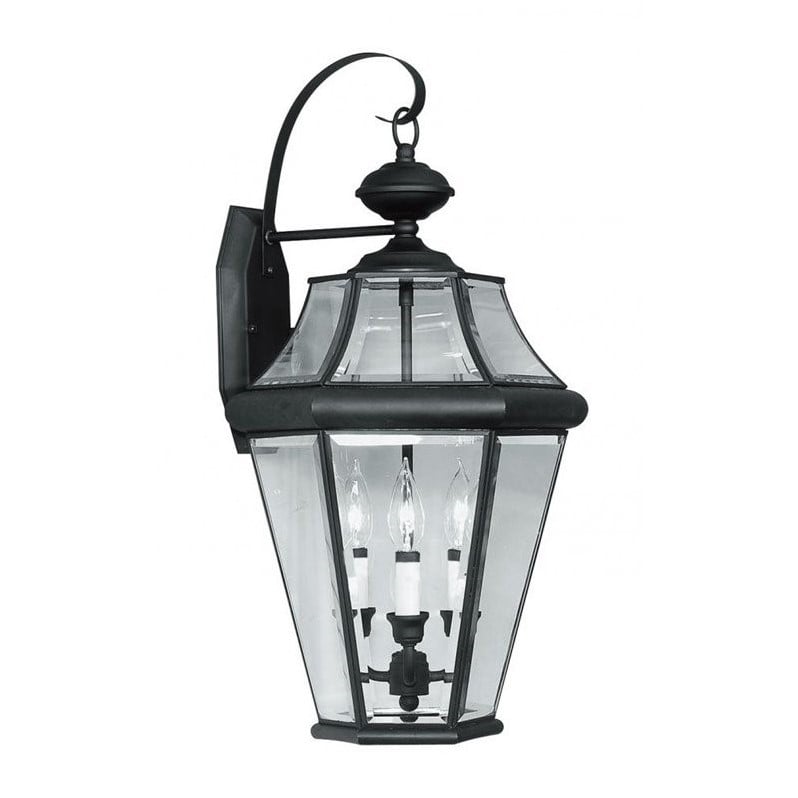 Livex Lighting Georgetown Outdoor Wall Lantern in Black