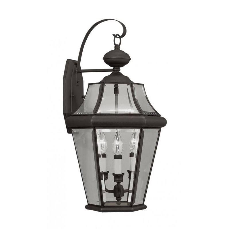Livex Lighting Georgetown Outdoor Wall Lantern in Bronze