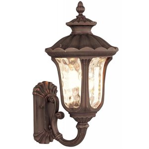 Livex Lighting Oxford Outdoor Wall Lantern in Imperial Bronze