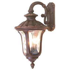 Livex Lighting Oxford Outdoor Wall Lantern in Imperial Bronze
