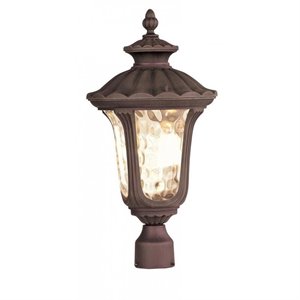 Livex Lighting Oxford Outdoor Post Head in Imperial Bronze