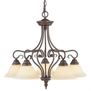 Livex Lighting Coronado Chandelier in Imperial Bronze
