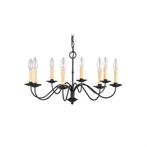 Livex Lighting Heritage Chandelier in Black