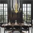 Livex Lighting Williamsburgh Chandelier in Polished Brass
