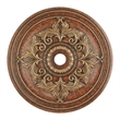 Livex Lighting Ceiling Medallion in Verona Bronze with Aged Gold Leaf Accents