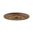 Livex Lighting Ceiling Medallion in Verona Bronze with Aged Gold Leaf Accents