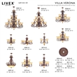 Livex Lighting Ceiling Medallion in Verona Bronze with Aged Gold Leaf Accents