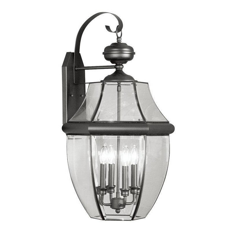 Livex Lighting Monterey Outdoor Wall Lantern in Black