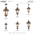 Livex Lighting Oxford 1-Light Metal Outdoor Post Top Lantern in Imperial Bronze