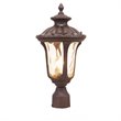 Livex Lighting Oxford 1-Light Metal Outdoor Post Top Lantern in Imperial Bronze