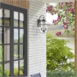 Livex Lighting Westover 2-Light Brass Outdoor Wall Lantern in Black