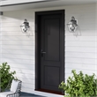 Livex Lighting Westover 2-Light Brass Outdoor Wall Lantern in Black