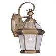 Livex Lighting Georgetown Outdoor Wall Lantern in Antique Brass