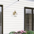 Livex Lighting Westover 1-Light Brass Outdoor Wall Lantern in Antique Brass