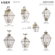 Livex Lighting Westover 1-Light Brass Outdoor Wall Lantern in Antique Brass