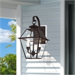 Livex Lighting Westover 2-Light Brass Outdoor Wall Lantern in Bronze