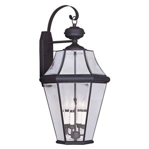 Livex Lighting Georgetown Outdoor Wall Lantern in Bronze