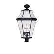Livex Lighting Georgetown Outdoor Post Head in Black