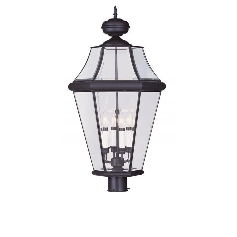 Livex Lighting Georgetown Outdoor Post Head in Bronze