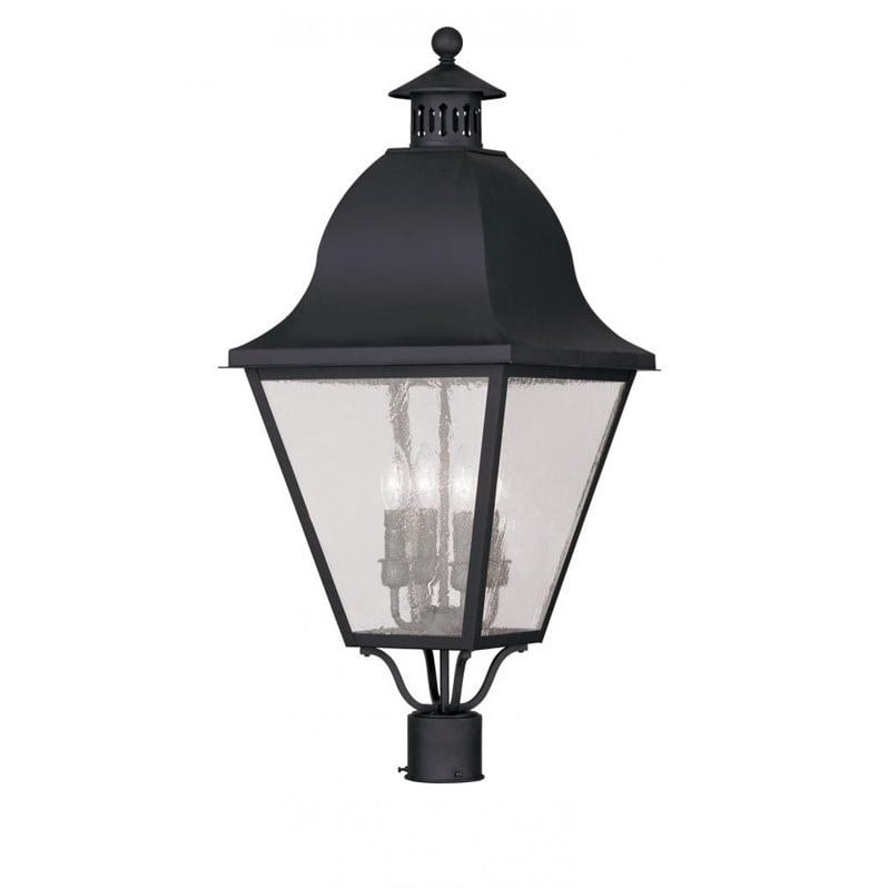 Livex Lighting Amwell Outdoor Post Head in Black