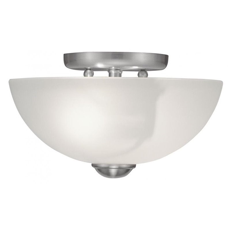 Livex Lighting Somerset Ceiling Mount in Brushed Nickel