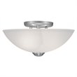 Livex Lighting Somerset Ceiling Mount in Brushed Nickel
