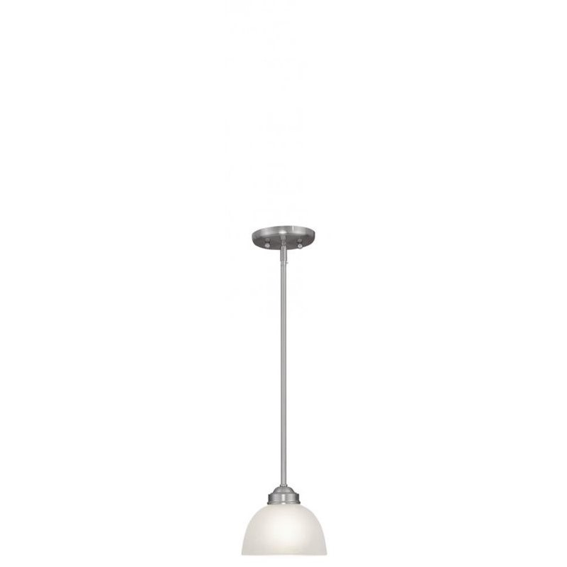 Livex Lighting Somerset Mini Pendant in Brushed Nickel