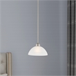 Livex Lighting Somerset 1-Light Contemporary Metal Pendant in Brushed Nickel