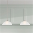 Livex Lighting Somerset 1-Light Contemporary Metal Pendant in Brushed Nickel