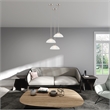 Livex Lighting Somerset 1-Light Contemporary Metal Pendant in Brushed Nickel