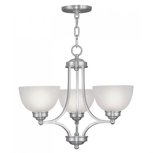 Livex Lighting Somerset Chandelier in Brushed Nickel