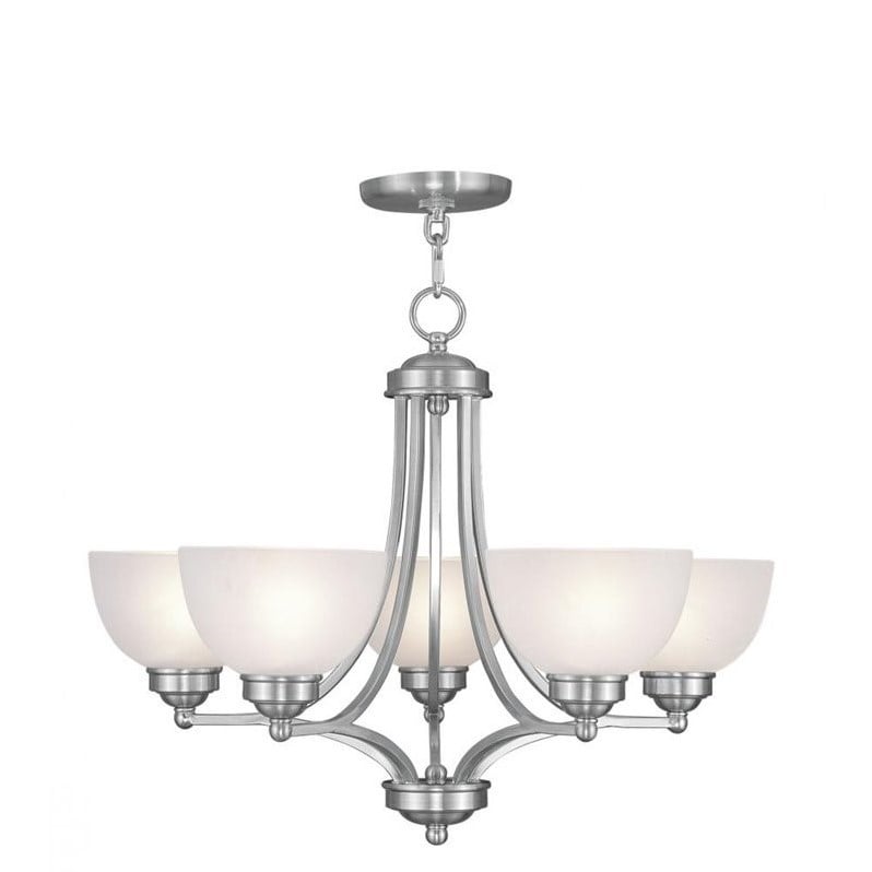 Livex Lighting Somerset Chandelier in Brushed Nickel