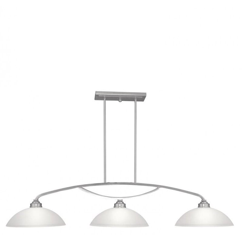 Livex Lighting Somerset Billiard Island in Brushed Nickel