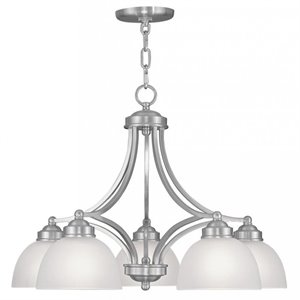Livex Lighting Somerset Chandelier in Brushed Nickel
