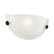 Livex Lighting Oasis 1-Light Metal & Fabric Wall Sconce in Bronze