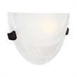 Livex Lighting Oasis 1-Light Metal & Fabric Wall Sconce in Bronze