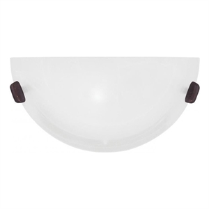 Livex Lighting Oasis 1-Light Metal & Fabric Wall Sconce in Bronze