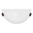 Livex Lighting Oasis 1-Light Metal & Fabric Wall Sconce in Bronze