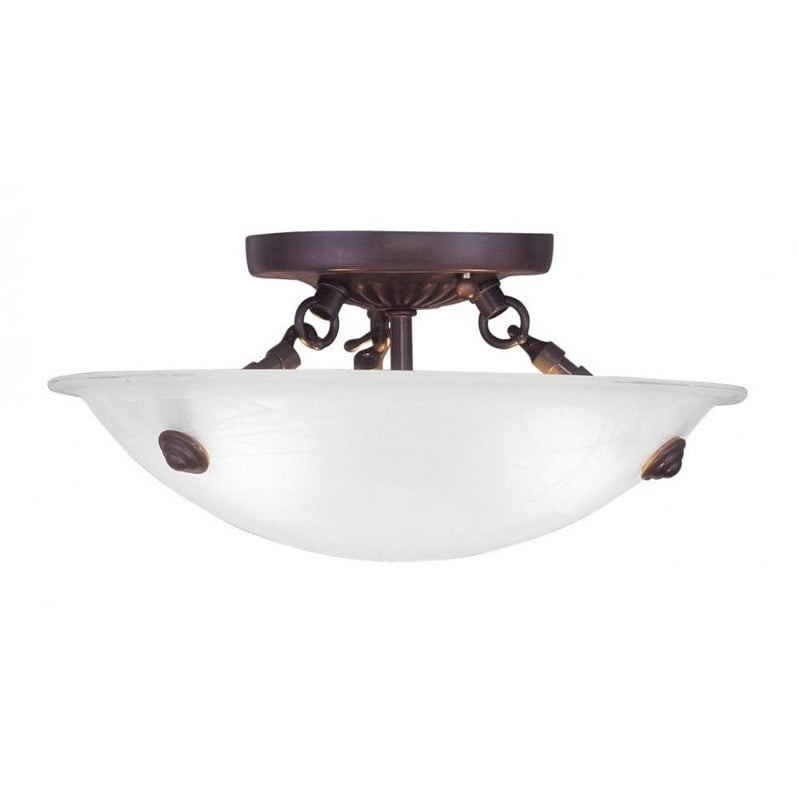 Livex Lighting Oasis Ceiling Mount in Bronze
