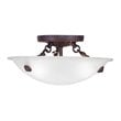 Livex Lighting Oasis Ceiling Mount in Bronze